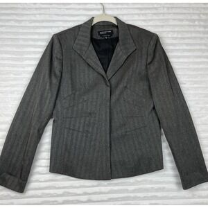 Jones New York Collection Stretch Womens Size 6 Lined Suit Blazer 3 buttons‎
